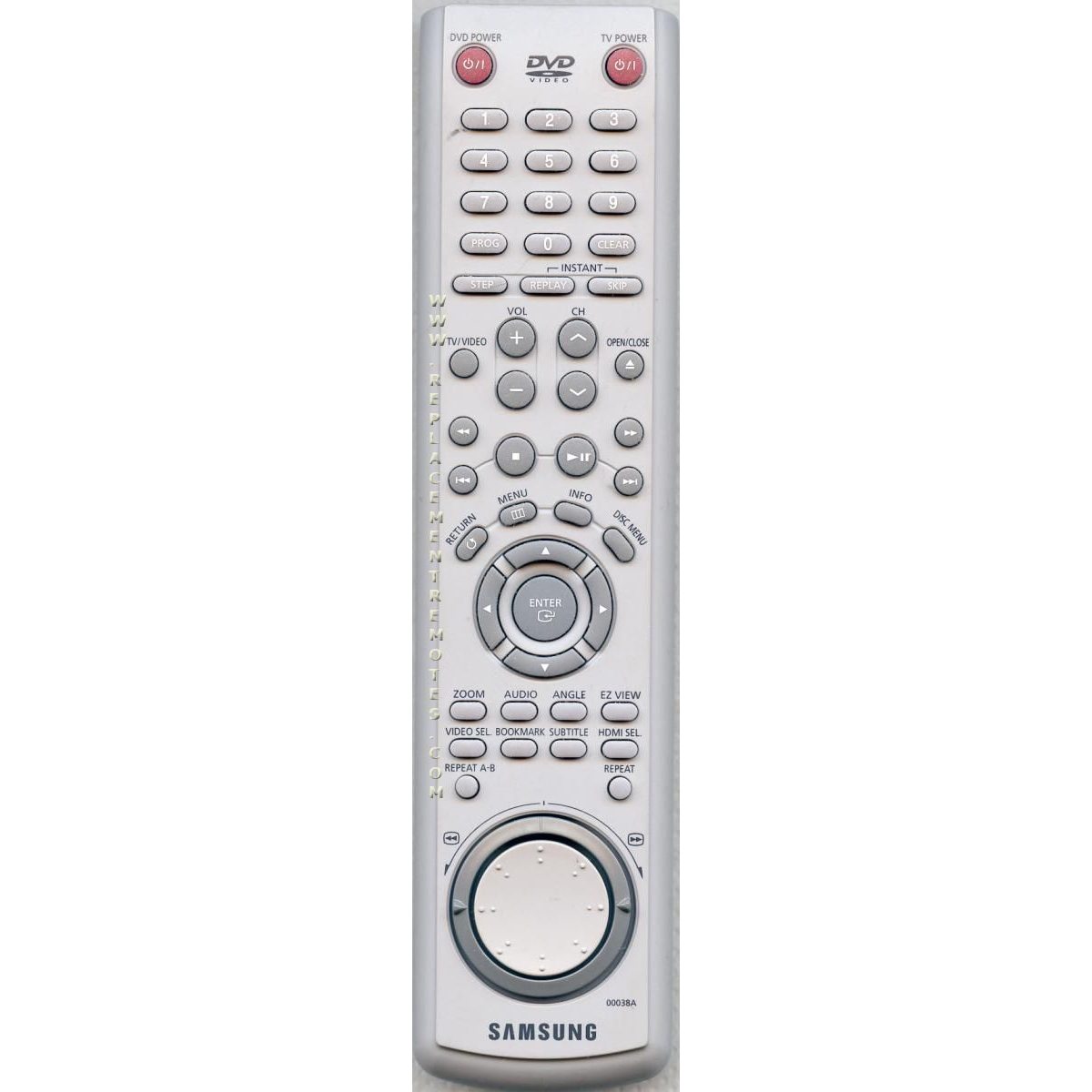 Samsung 00038A DVD Remote Control