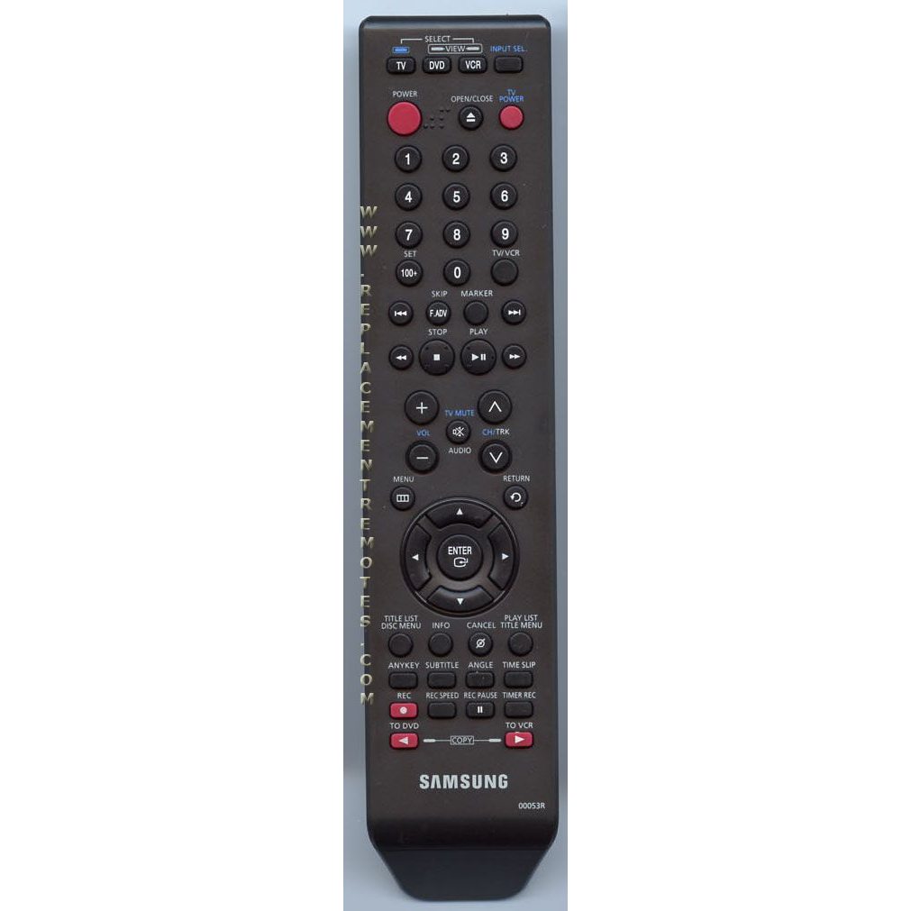 Samsung 00053R DVD/VCR Remote Control