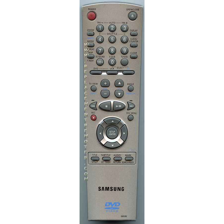 Samsung 00058B DVD Remote Control