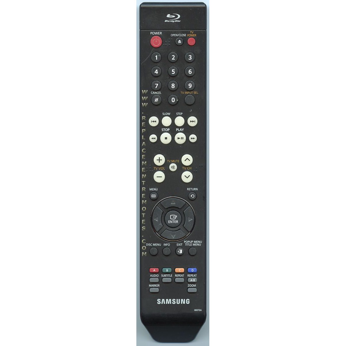 Samsung 00070A Blu-ray Remote Control