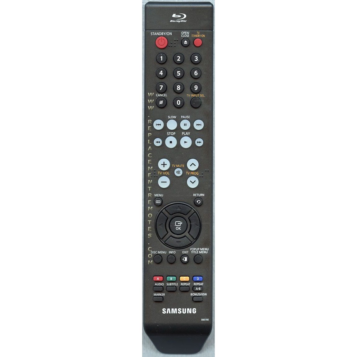 Samsung 00070E Blu-ray Remote Control