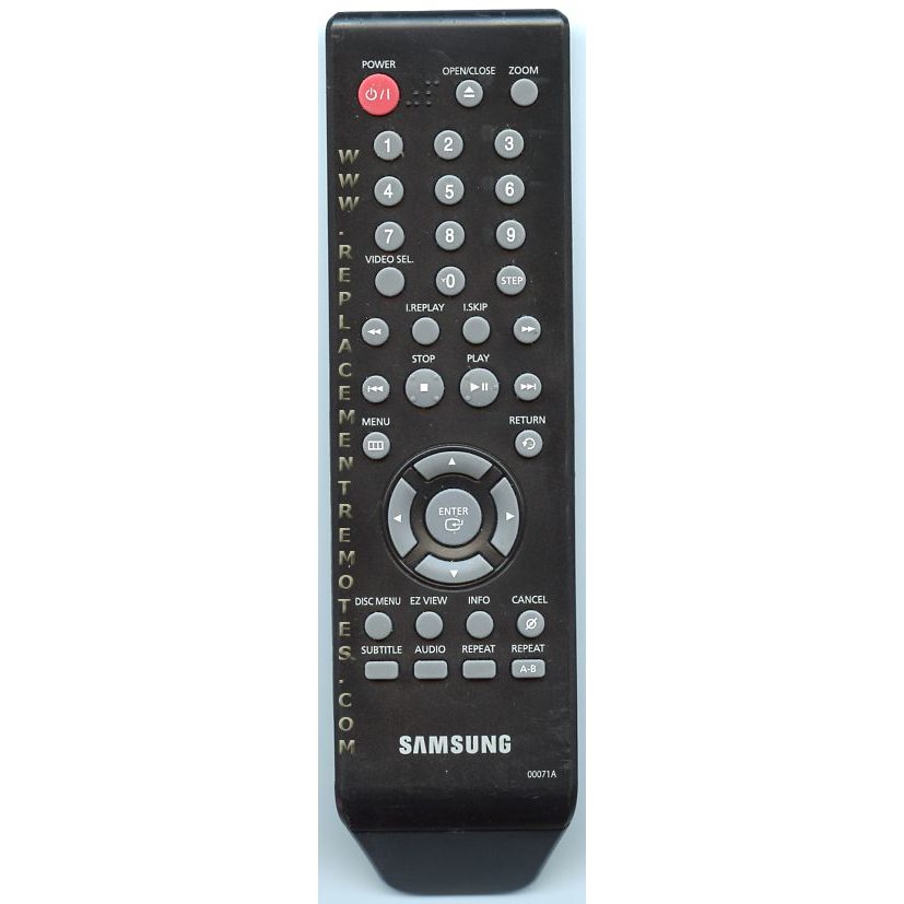 Samsung 00071A DVD Remote Control