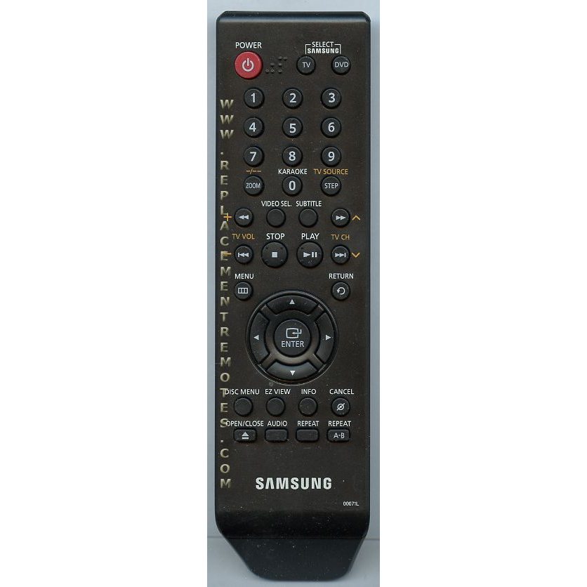 Samsung 00071L TV/DVD Remote Control