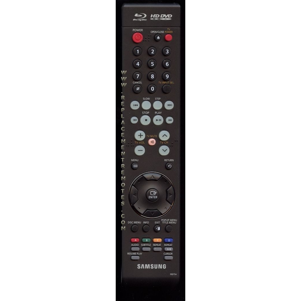 Samsung 00075A Blu-ray Remote Control