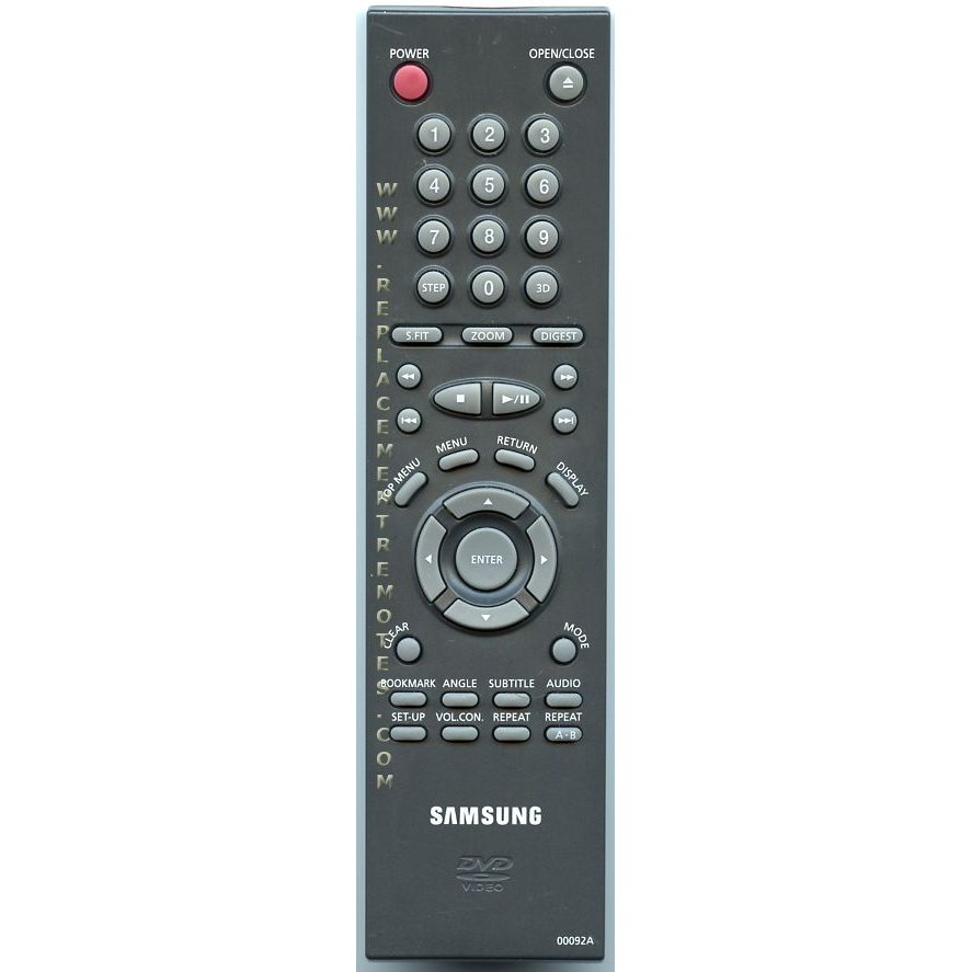 Samsung 00092A DVD Remote Control