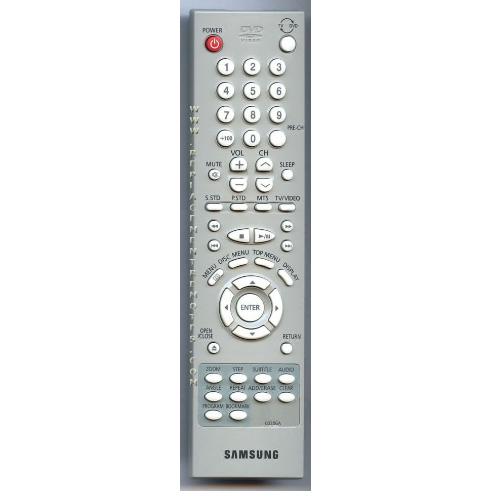 Samsung 00206A TV/DVD Remote Control