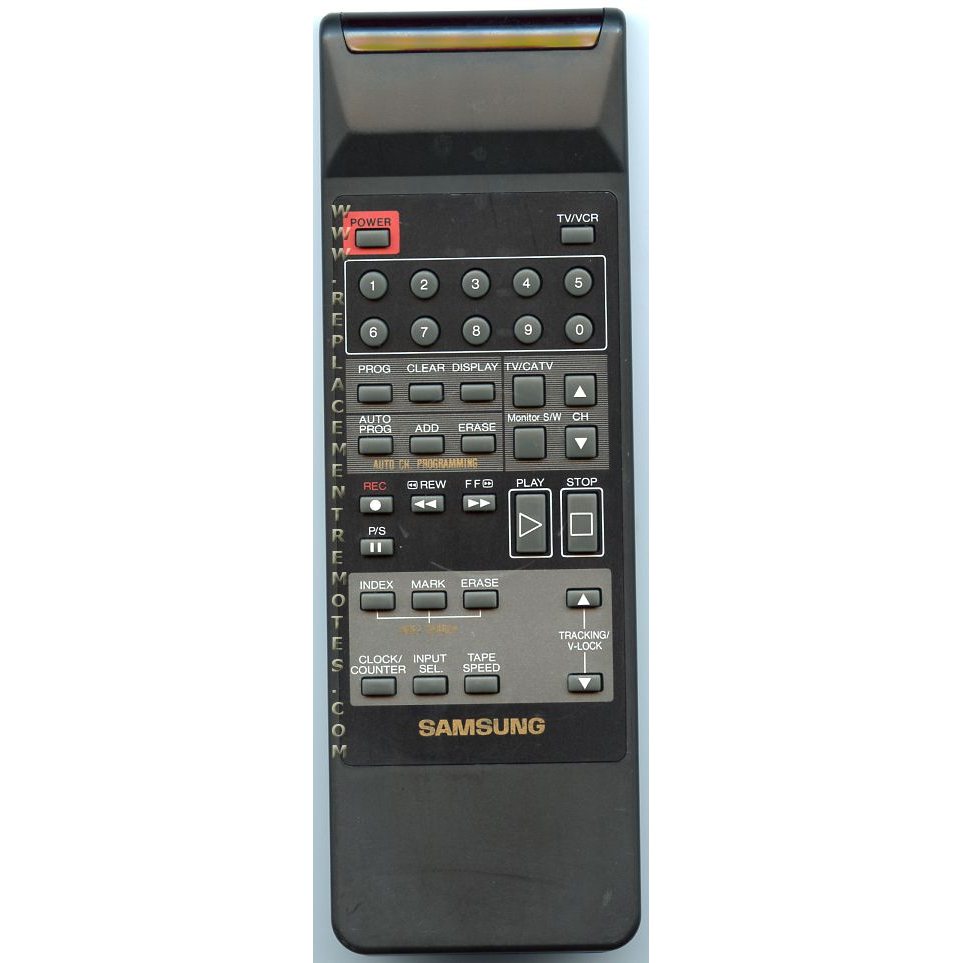 Samsung 3F1400038 VCR Remote Control