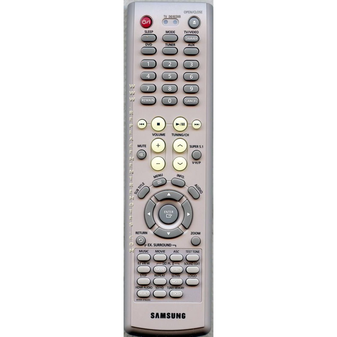 Samsung AH5901622G Home Theater Remote Control