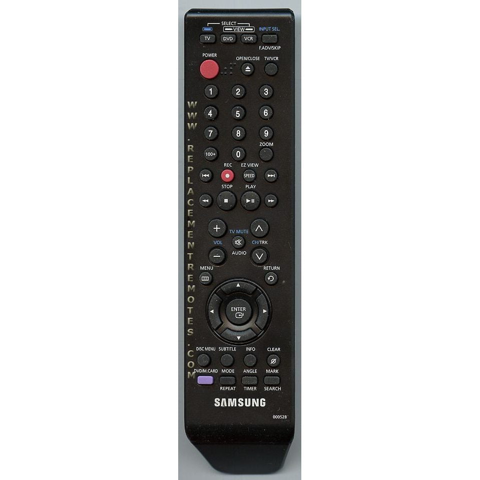 Samsung AK5900052B DVD/VCR Remote Control