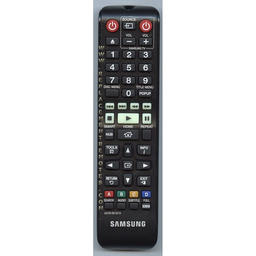 Samsung AK5900167A DVD Remote Control