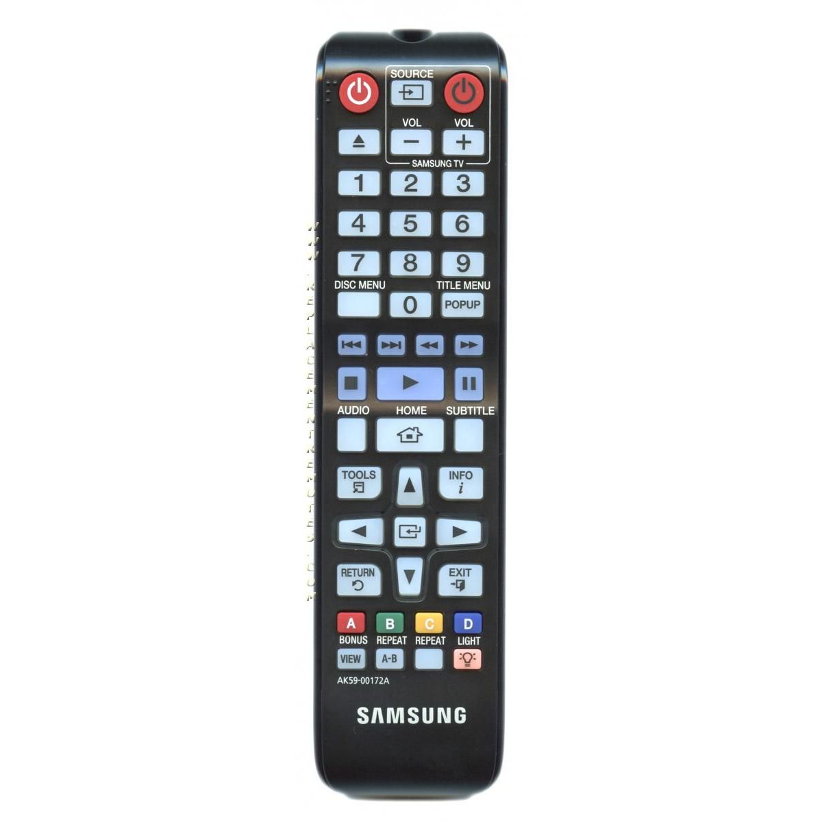 Samsung AK5900172A DVD Remote Control