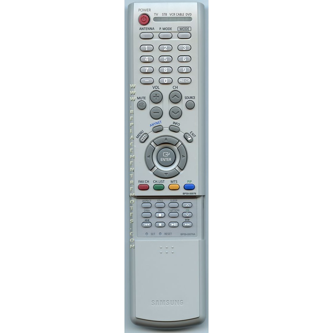 Samsung BP5900076A TV Remote Control