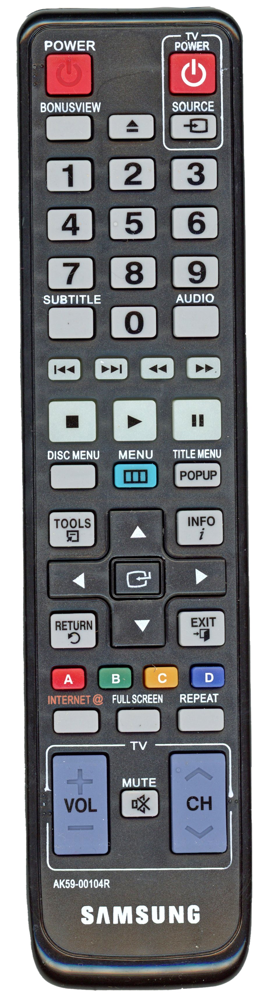 Samsung AK5900104R Blu-ray Remote Control