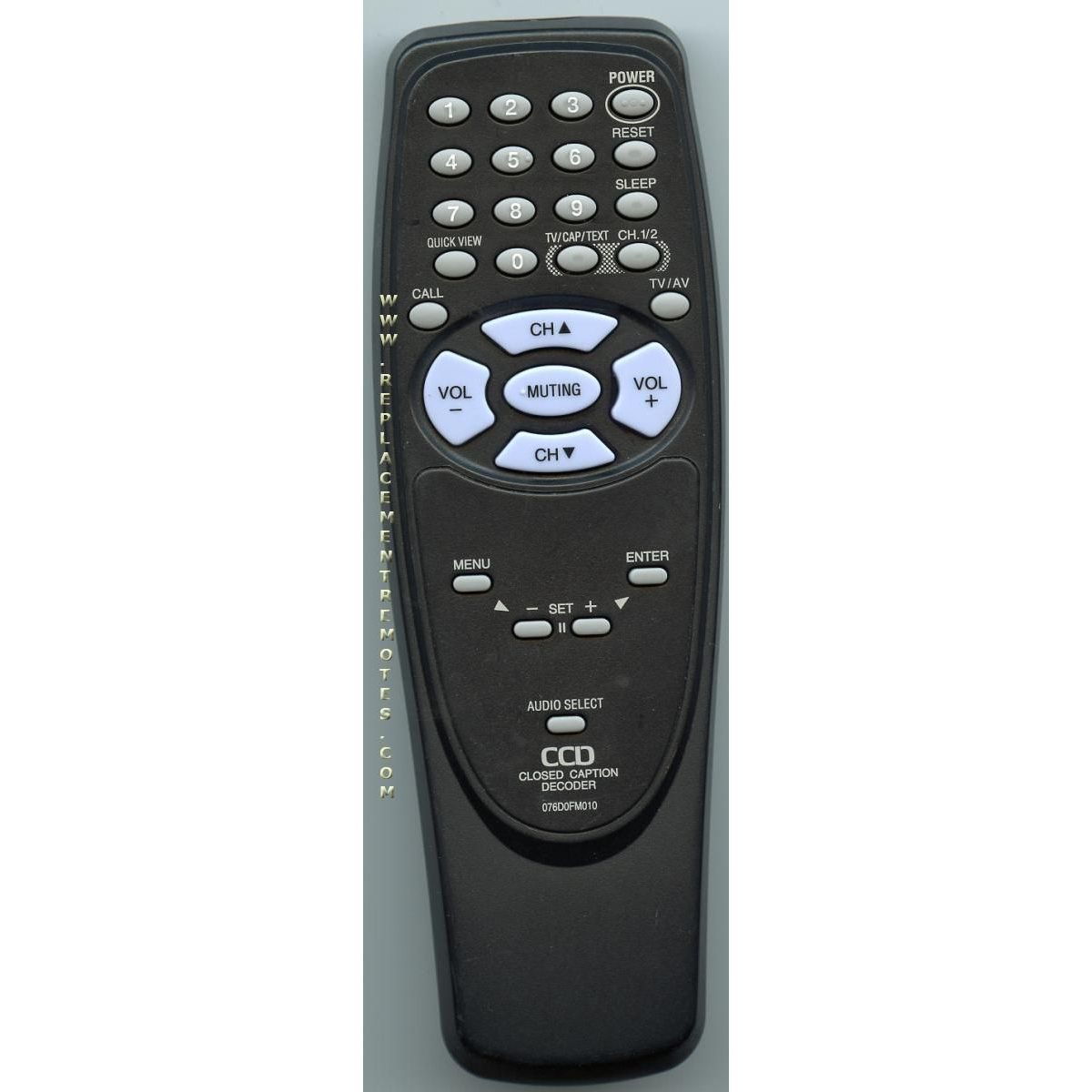 SANSUI 076D0FM010 Audio Remote Control