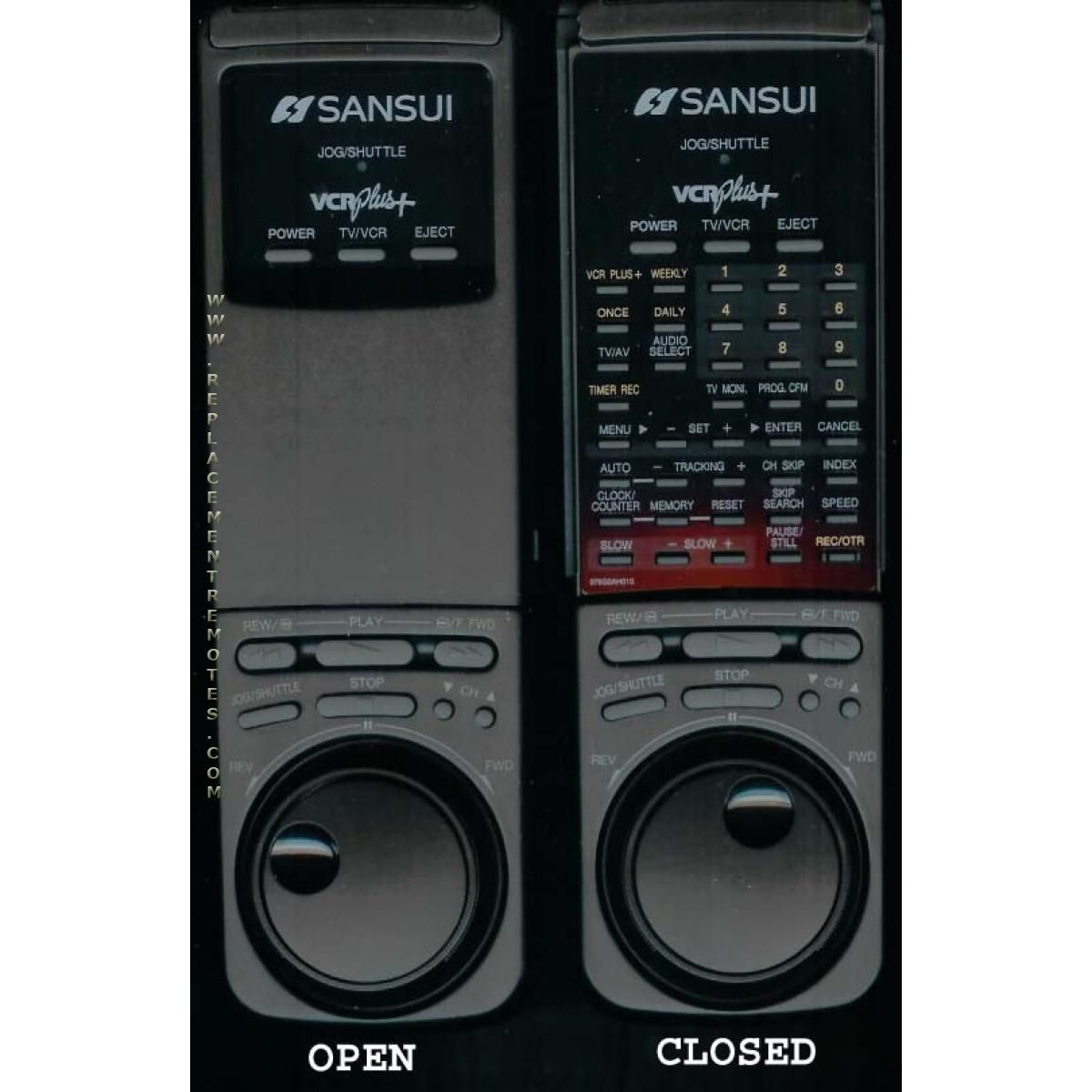 SANSUI 076G0AH010 VCR Remote Control