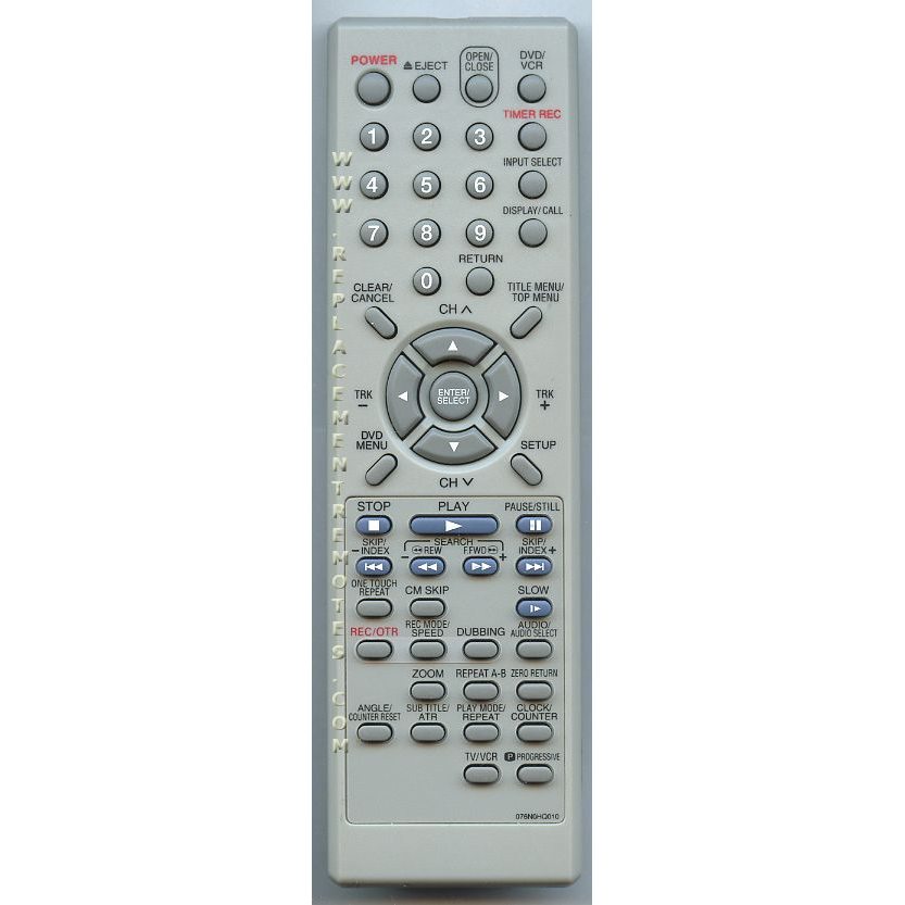 SANSUI 076N0HQ010 DVD/VCR Remote Control