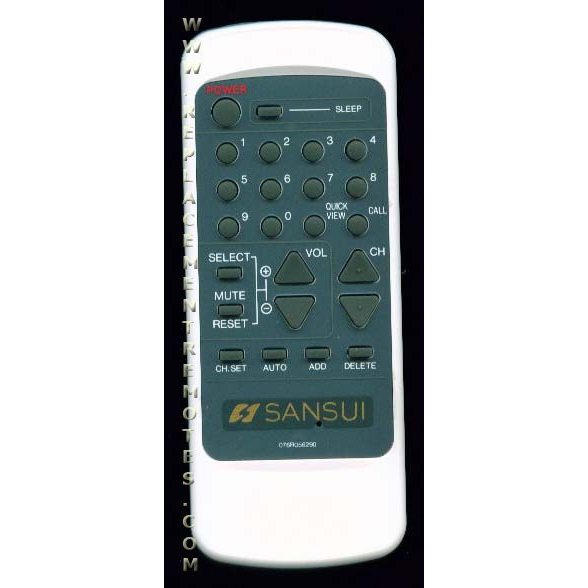 SANSUI 076R056290 TV Remote Control