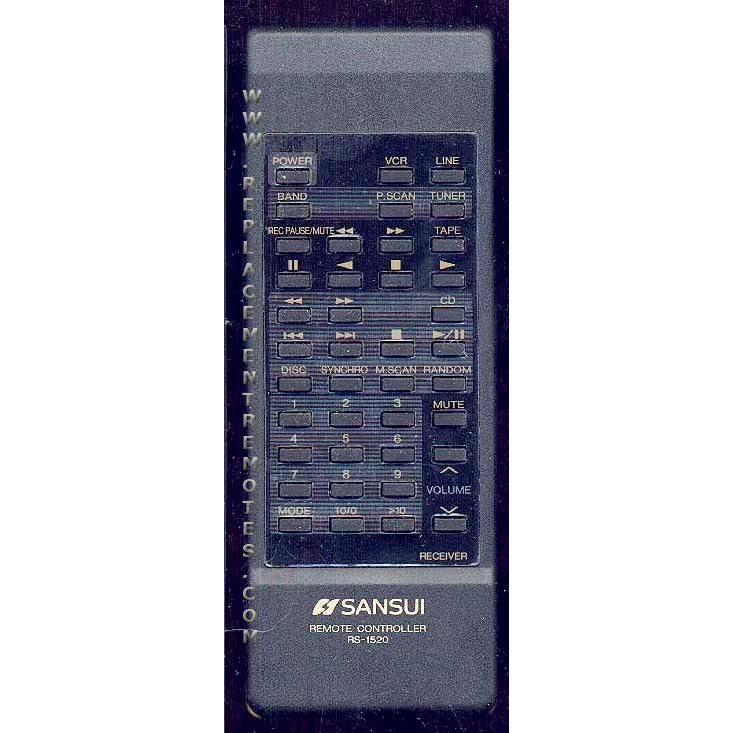 SANSUI RS1520 Audio Remote Control