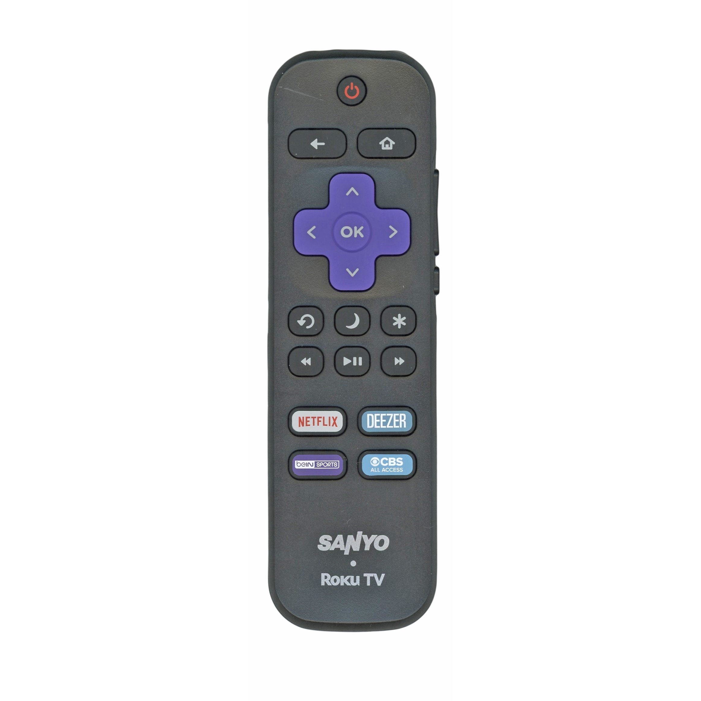 Sanyo 06518W21SA01XS ROKU TV Remote Control