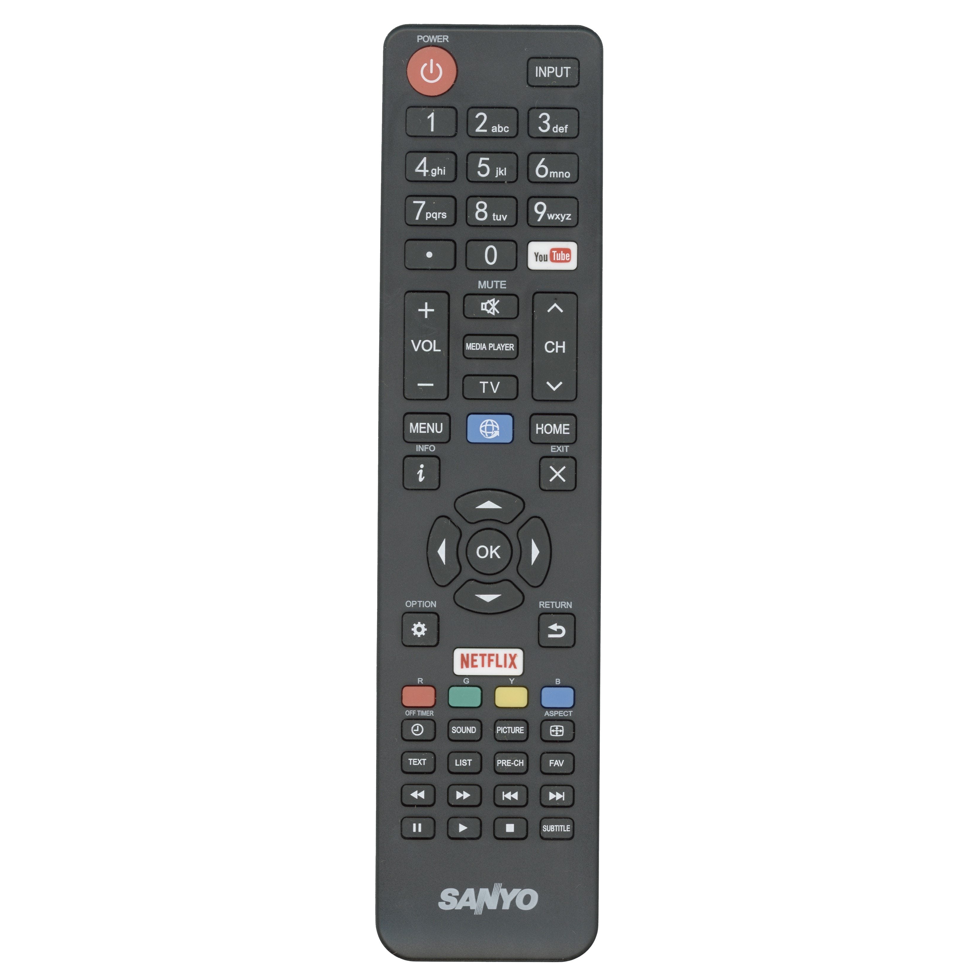 Sanyo 06532W54SA01X TV Remote Control