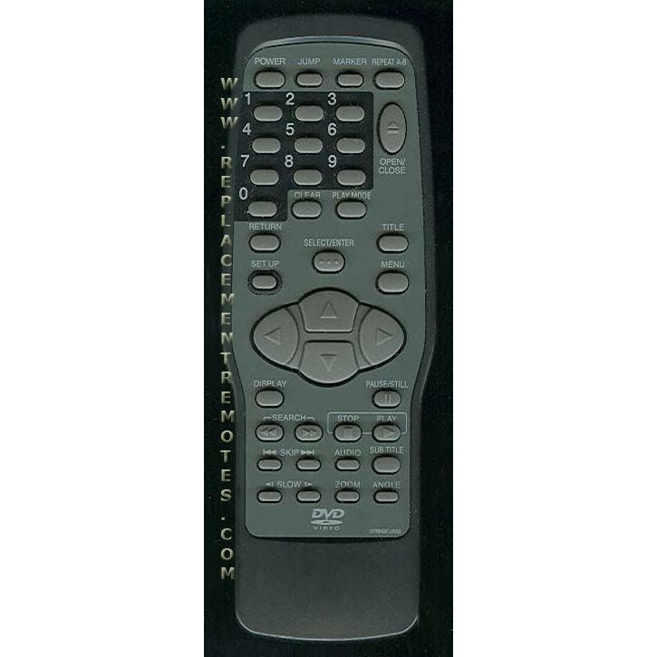 Sanyo 076N0EJ050 DVD Remote Control