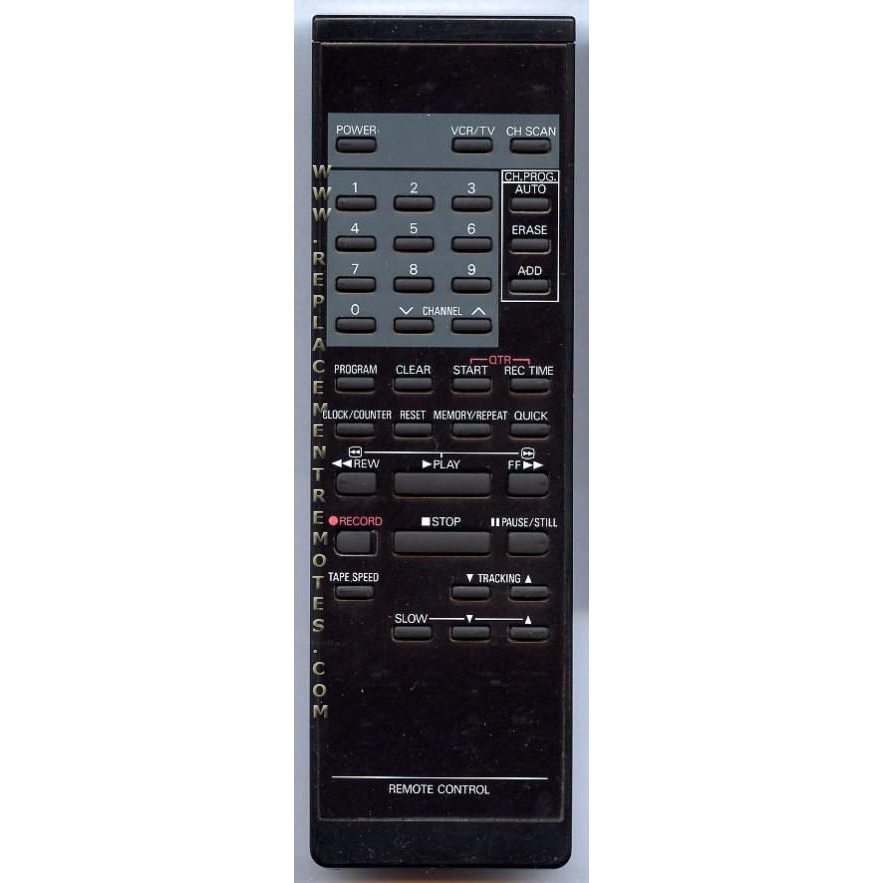 Sanyo 53444 VCR Remote Control