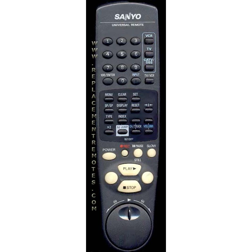 Sanyo B21037 VCR Remote Control