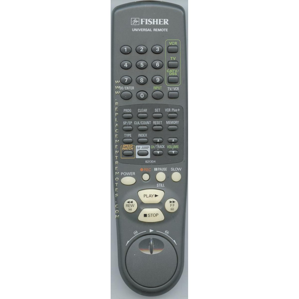 Sanyo B21304 VCR Remote Control