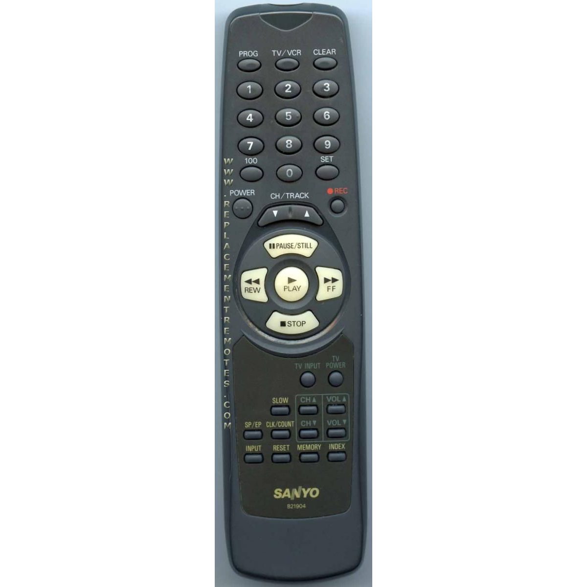 Sanyo B21904 VCR Remote Control