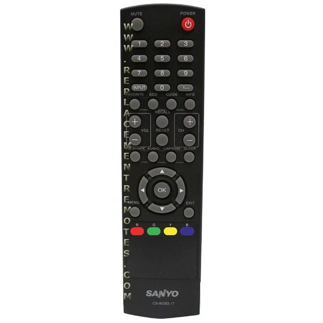 Sanyo CS902831T TV Remote Control