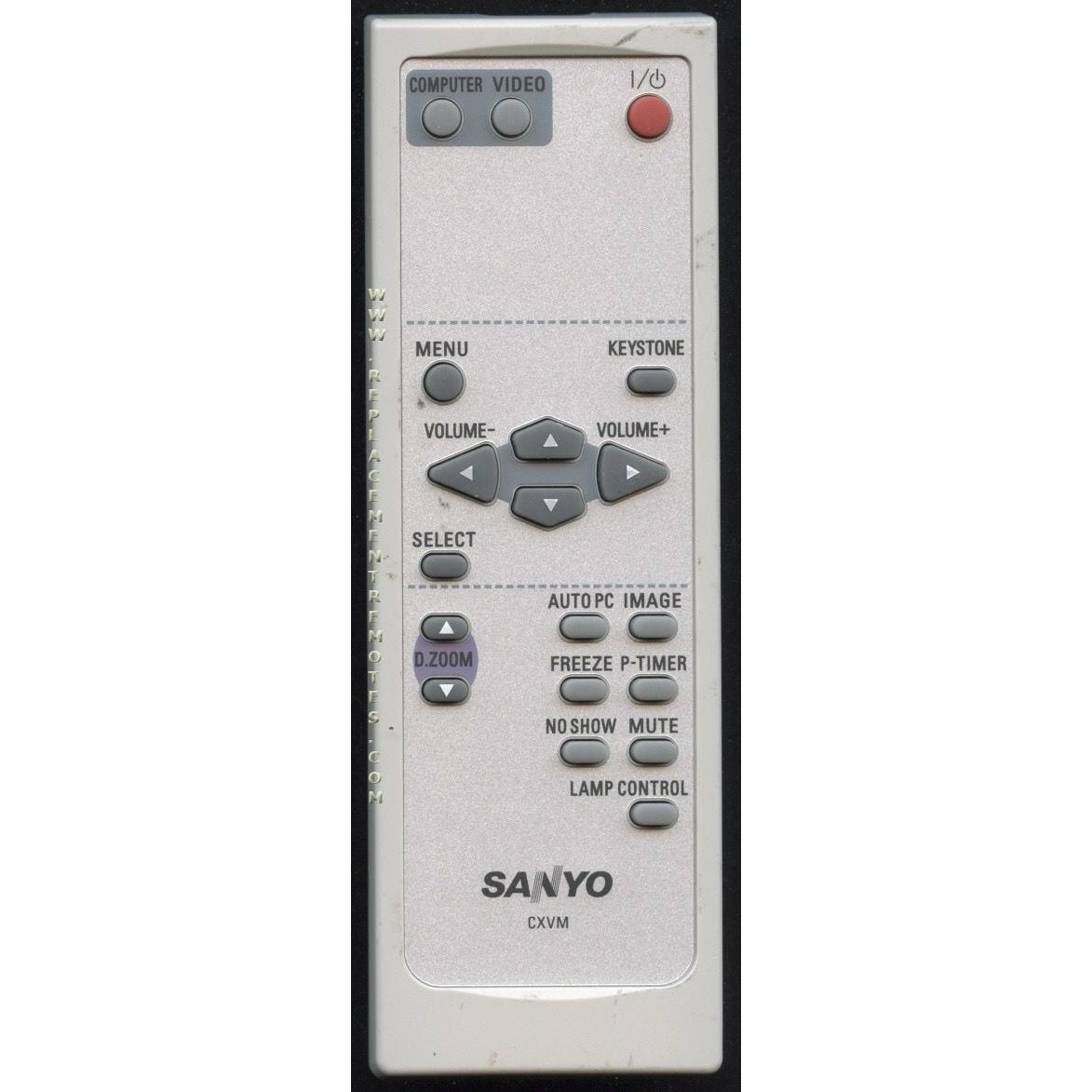 Sanyo CXVM Projector Remote Control