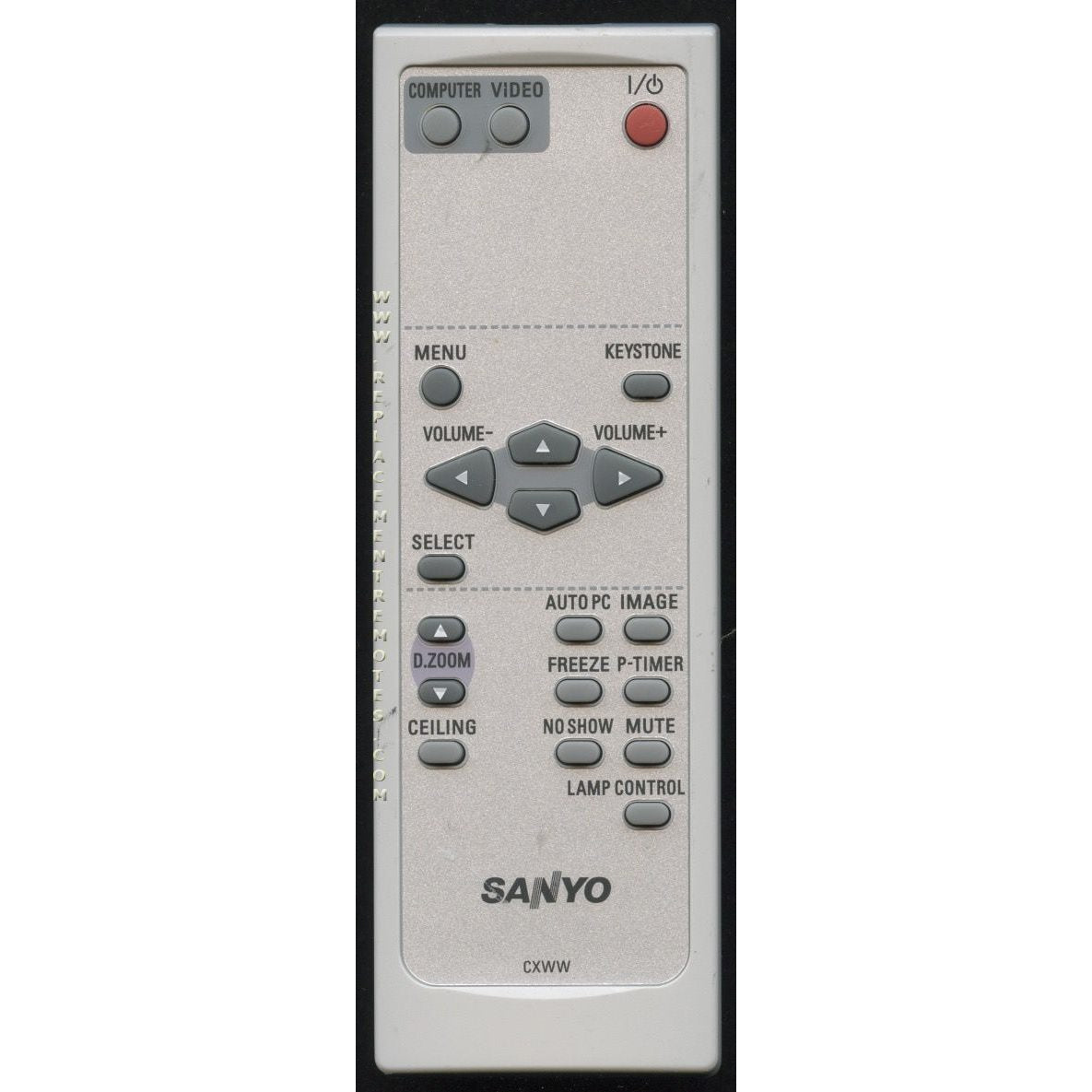 Sanyo CXWW Projector Remote Control