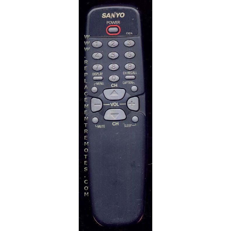 Sanyo FXFA TV Remote Control