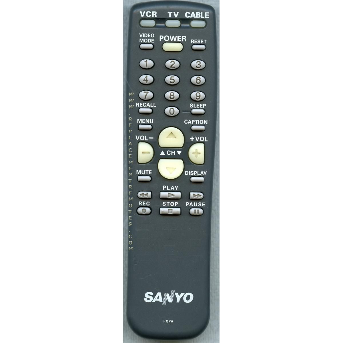 Sanyo FXPA TV Remote Control