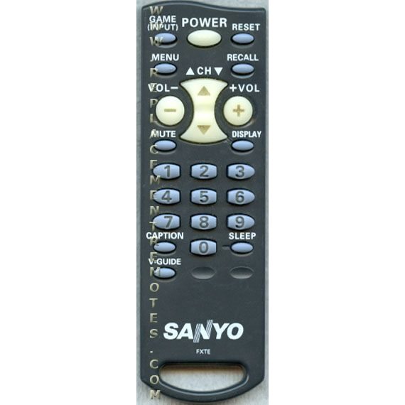 Sanyo FXTE TV Remote Control