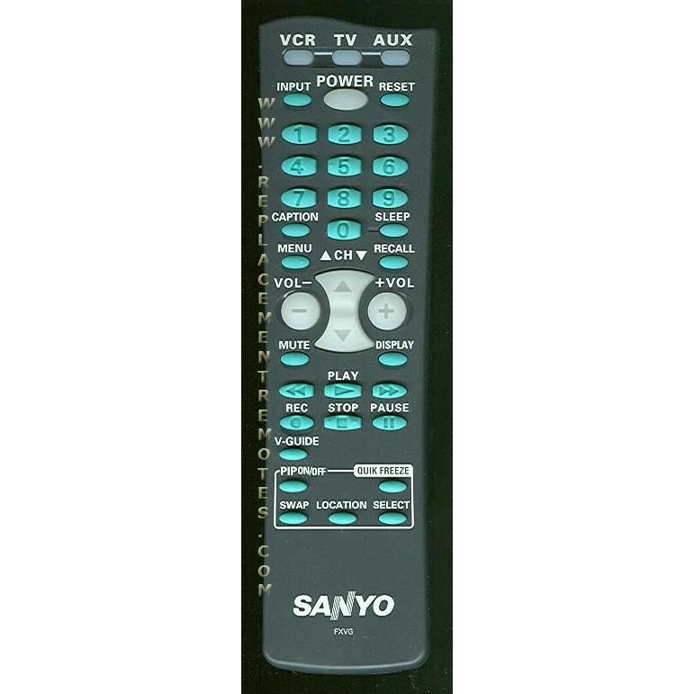 Sanyo FXVG TV Remote Control