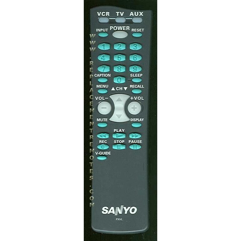 Sanyo FXVL TV Remote Control