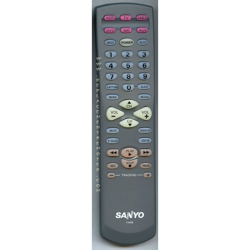 Sanyo FXWB TV Remote Control