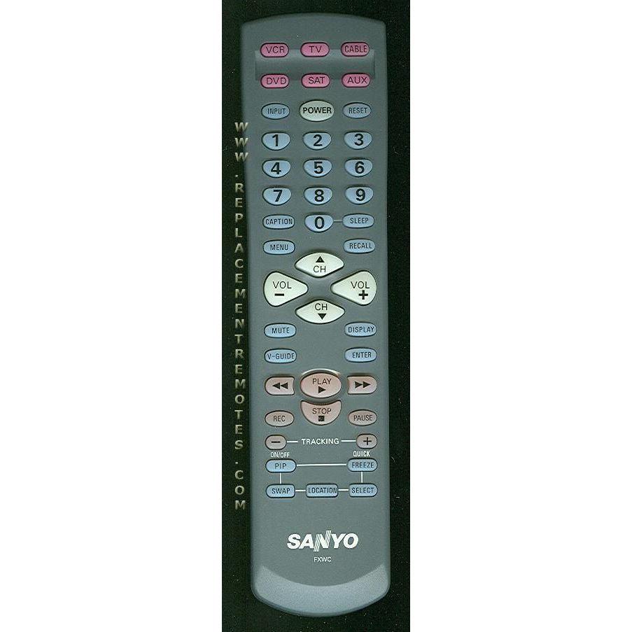 Sanyo FXWC TV Remote Control