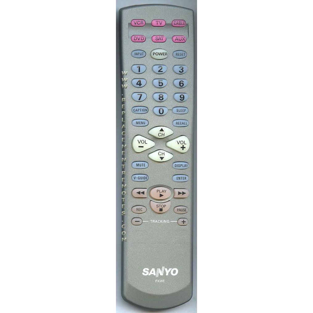 Sanyo FXWE TV Remote Control