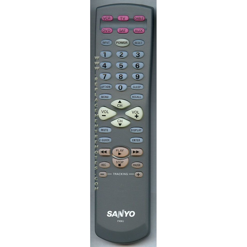 Sanyo FXWJ TV Remote Control