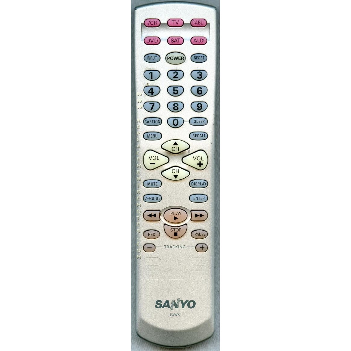 Sanyo FXWK TV Remote Control