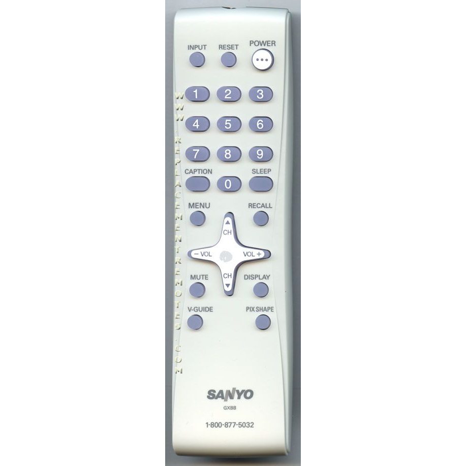 Sanyo GXBB TV Remote Control