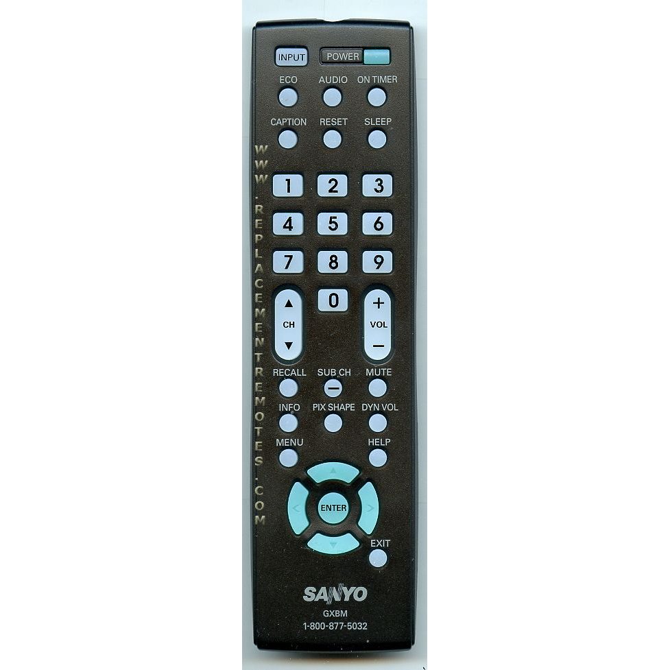 Sanyo GXBM TV Remote Control