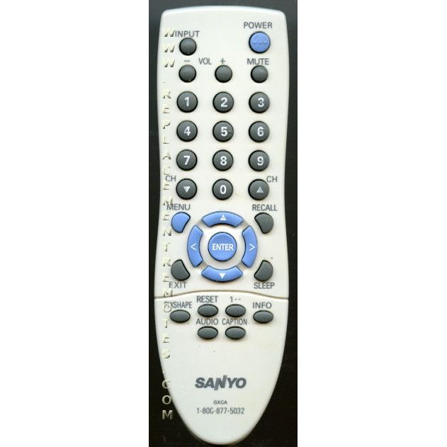 Sanyo GXCA TV Remote Control