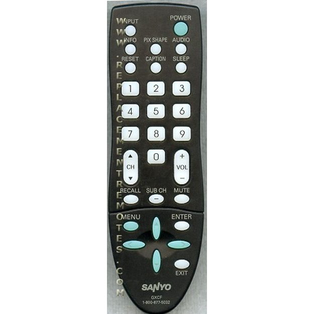 Sanyo GXCF TV Remote Control