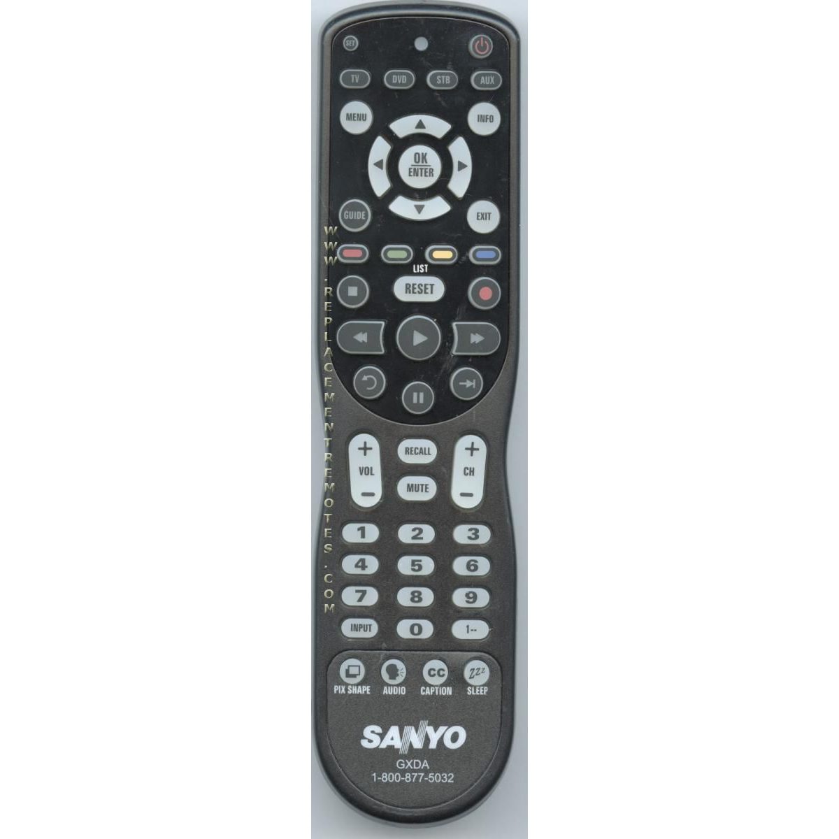 Sanyo GXDA TV Remote Control