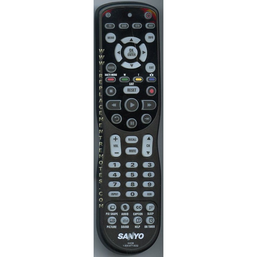 Sanyo GXDB TV Remote Control