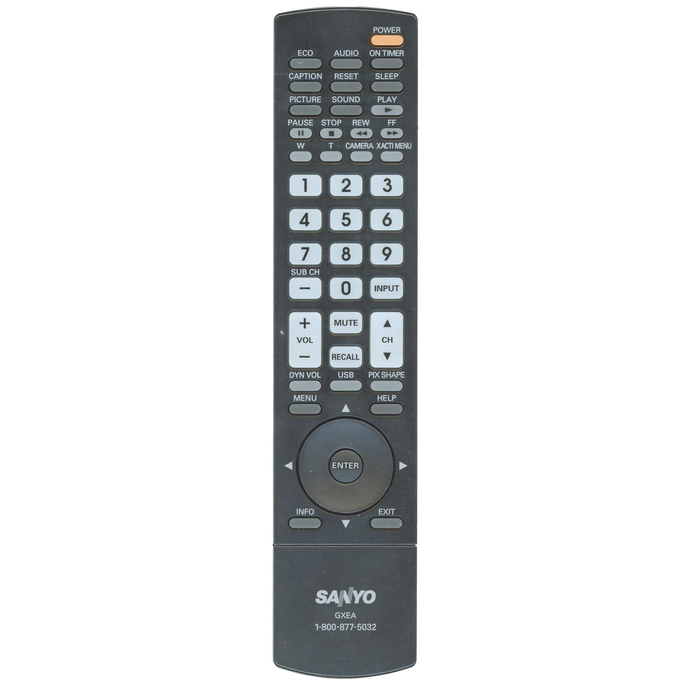 Sanyo GXEA TV Remote Control - GXEA