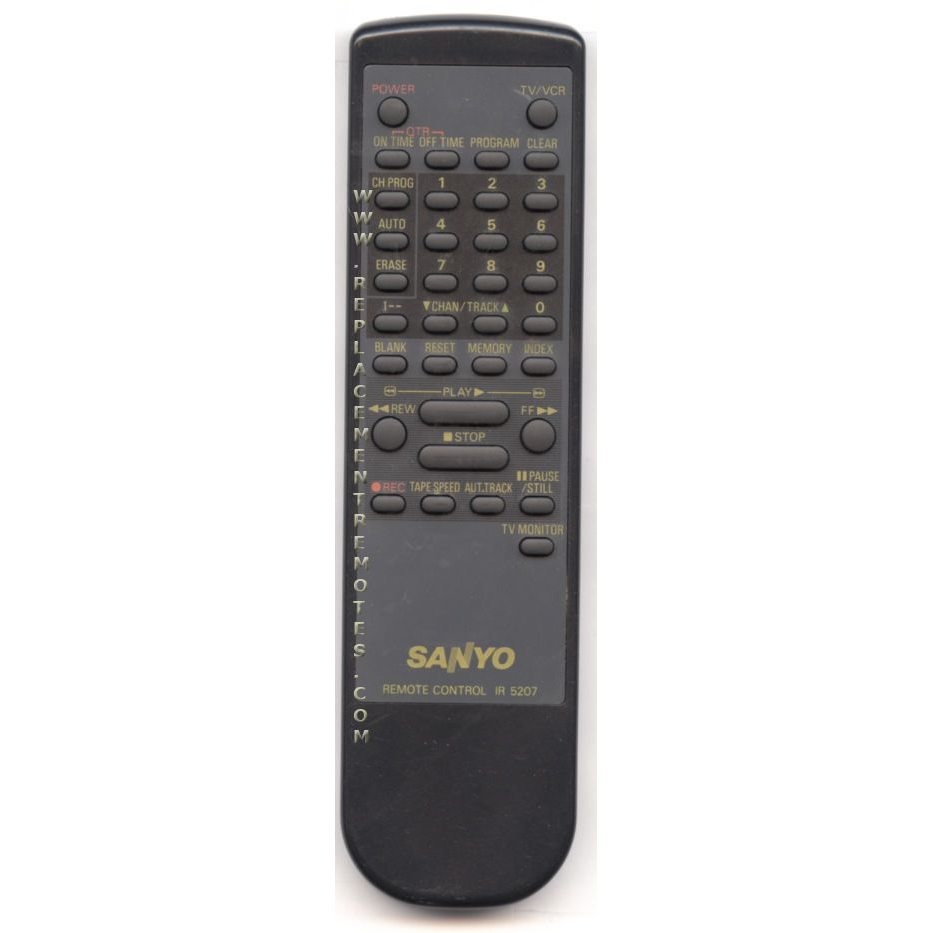 Sanyo IR5207 VCR Remote Control